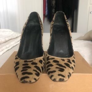 Giuseppe Zanotti Calf hair leopard pumps vintage